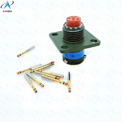 MS27497T08B35SA MIL-DTL-38999 Serie II 500 V 6 Contactos Conector eléctrico Receptor de montaje en pared JTPQ00