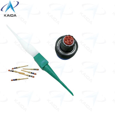 MIL-DTL-38999 Serie II Enchufe militar de contacto de aleación de cobre verde oliva con aislante termoplástico MS27484T08B35P JTG06