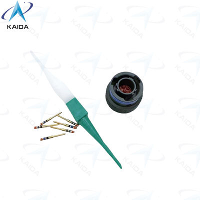 MIL-DTL-38999 Serie II Enchufe militar de contacto de aleación de cobre verde oliva con aislante termoplástico MS27484T08B35P JTG06