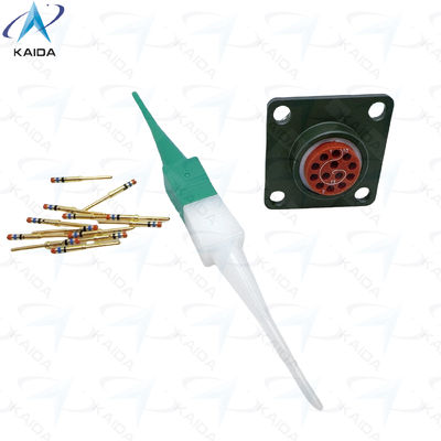 7.5A 13-Contacto MIL-DTL-38999 Serie 2 Conector con terminación de encrucijado MS27508E10B35P.JTP02 Receptor de montaje de caja
