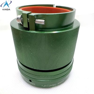 4 contactos enchufe con abrazadera recta Concha trasera Resiste condiciones extremas de -55C a 125C Conector de alta corriente Y50DX-3204TJ2P1 zincado