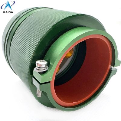 4 contactos enchufe con abrazadera recta Concha trasera Resiste condiciones extremas de -55C a 125C Conector de alta corriente Y50DX-3204TJ2P1 zincado