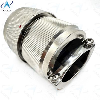 Conector eléctrico circular de cáscara de níquel inelectro 100A Nivel de corriente para maquinaria de trabajo pesado. Diseñado como mecanismo de bloqueo de empuje-tirón A prueba de lluvia A prueba de polvo Y cáscara de protección