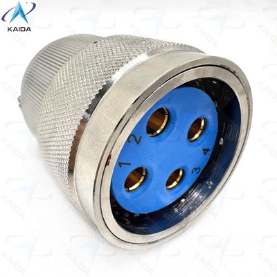 Conector eléctrico circular de cáscara de níquel inelectro 100A Nivel de corriente para maquinaria de trabajo pesado. Diseñado como mecanismo de bloqueo de empuje-tirón A prueba de lluvia A prueba de polvo Y cáscara de protección