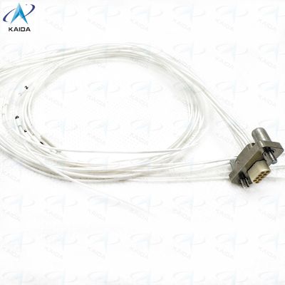 Género Conectores de microminiatura Micro-D Concha de metal con material de contacto de aleación de cobre Se combina con el recipiente sinterizado de vidrio J30JB-9TJ