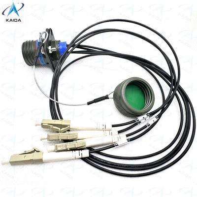 Conectores de fibra óptica montados en el panel con conector femenino para montar conector de fibra óptica de haz expandido J599E8/20MWC04N