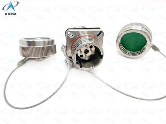 Conectores de fibra óptica colgantes con terminación de soldadura y montado en el recipiente hermético.J599A8 20KC04C1N-S.