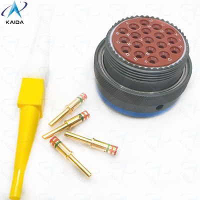 19 Contactos de enchufe recta MIL-C-26482 II para conexión duradera en aplicaciones de trabajo pesado