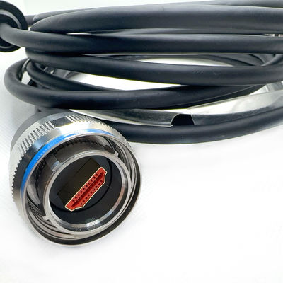 Categoría D38999 Serie con HDMI Acero inoxidable Pasivación de la temperatura de trabajo -65C -200C.YW3 10E06S-01. Interfaz multimedia de alta definición