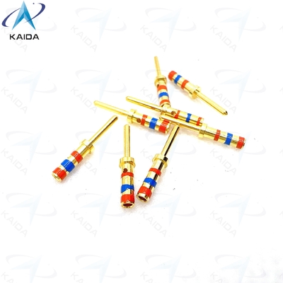 Conector de terminación crimpada de aleación de cobre de la serie D38999 para aplicaciones robustas y de alta resistencia. Contacto de clavija 22D M39029/58-360.