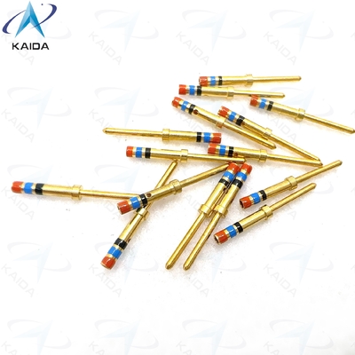 Conector de terminación crimpada de aleación de cobre de la serie D38999 para aplicaciones robustas y de alta resistencia. Contacto de clavija 22D M39029/58-360.
