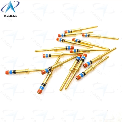 Conector de terminación crimpada de aleación de cobre de la serie D38999 para aplicaciones robustas y de alta resistencia. Contacto de clavija 22D M39029/58-360.