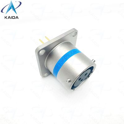 Receptáculo de brida cuadrada MIL-DTL-38999 Serie Ⅰ con contactos de aleación de cobre para aplicaciones industriales. MS27505E13F03SCA。Receptáculo de brida cuadrada con contactos PCB