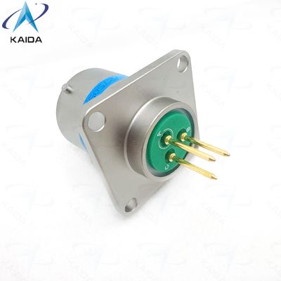 Receptáculo de brida cuadrada MIL-DTL-38999 Serie Ⅰ con contactos de aleación de cobre para aplicaciones industriales. MS27505E13F03SCA。Receptáculo de brida cuadrada con contactos PCB