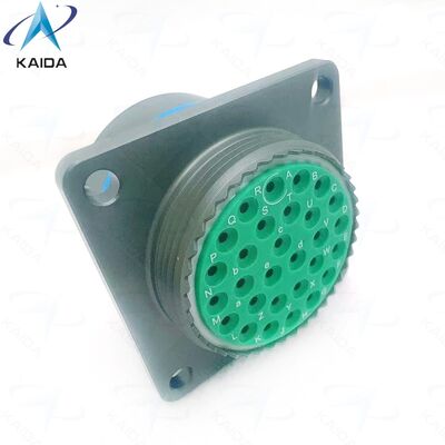 Conector de la serie 1 MIL-DTL-38999 con clasificación de corriente de 13 A, rango de temperatura de menos 55 grados Celsius a más 125 grados Celsius y acabado de carcasa cadmio verde oliva. MS27656T23B29SA