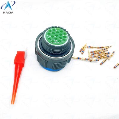 Calificación actual 7.5 A MIL DTL 38999 Serie III Material de cáscara de aluminio Conector circular Soluciones de conexión eléctrica resistentes.D38999/26WD18PN.TV06RW15-18PN.8D5-15W18PN