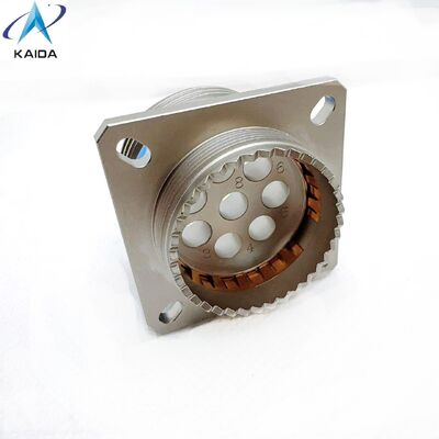 Contactos RF MIL-DTL-38999 Conectores personalizados.Receptor con 8 pines.J599-Z-21-8-JC400