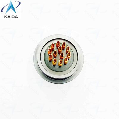 Conector hermético MIL-DTL-38999 Serie II. Acero inoxidable con revestimiento de níquel pasivado. MS27478Y10N35PN.