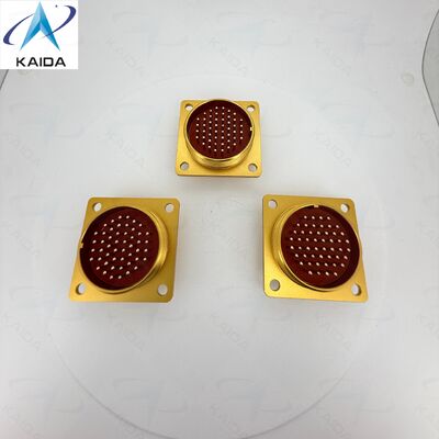 Bayonet Coupling PC-50Z PC Series Russian Standard Connector.Anodized Yellow Plating.50 Pins.