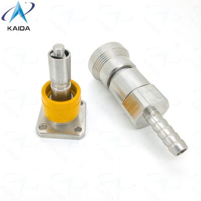 Conector de fluido de bloqueo de llave de empuje-tirónQC-06T-D01 QC-06Z-B01 Modelos alternativos de Jonhon TQC-6T04SSJM TQC-6Z02SSJM. Acero inoxidable pasivado. Conector de enfriamiento líquido.