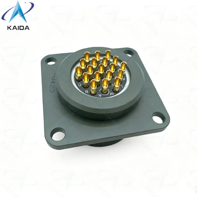 Conector circular MIL-DTL-26482 Serie Ⅰ con contacto de soldadura, 500V de tensión nominal. Conector hembra de brida cuadrada personalizado. MS3112R14-19SN-01