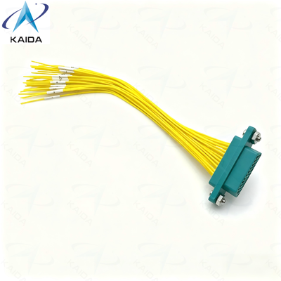 Conector Eléctrico Micro-Rectangular Serie CDbF 33 Pines 150mm. CDBF-33T-15CM. Enchufe Macho (con contactos de pin)