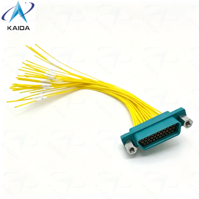 Conector eléctrico micro-rectangular de la serie CDbF de 33 pines.3 A Concha de plástico de corriente nominal.CDBF-33Z-15CM.Receptor femenino (con contactos de enchufe).