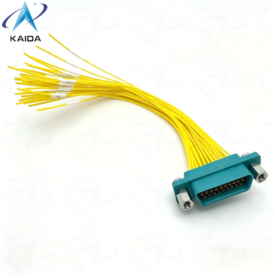 Conector eléctrico micro-rectangular de la serie CDbF de 33 pines.3 A Concha de plástico de corriente nominal.CDBF-33Z-15CM.Receptor femenino (con contactos de enchufe).