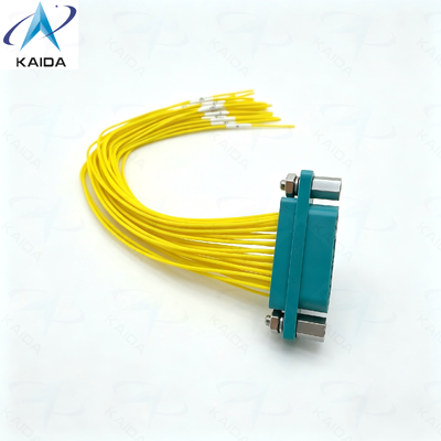 Conector eléctrico micro-rectangular de la serie CDbF de 33 pines.3 A Concha de plástico de corriente nominal.CDBF-33Z-15CM.Receptor femenino (con contactos de enchufe).