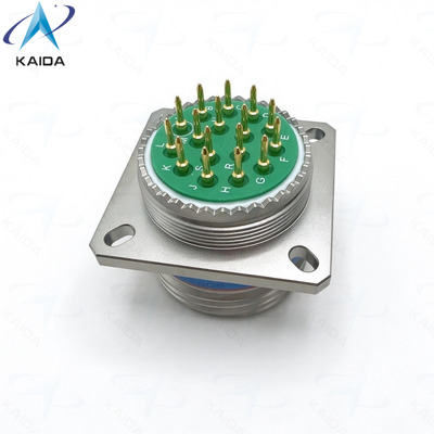 MIL-DTL-38999 Series III Circular Connector with PCB Contacts, IP67 Rating and PPS Insulator